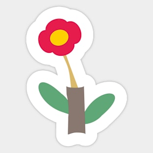 red flower Sticker